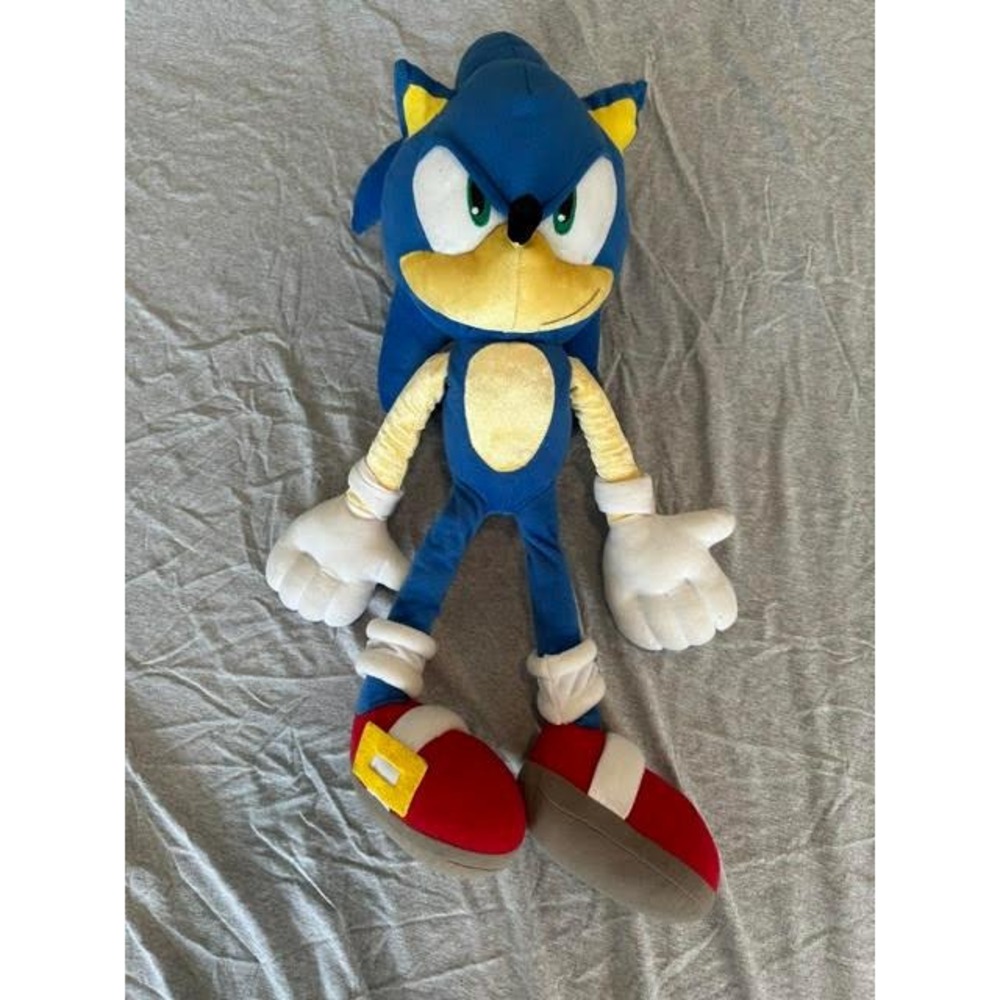 Sonic the Hedgehog Plush Large Blue SEGA Video Game Collectible Toy